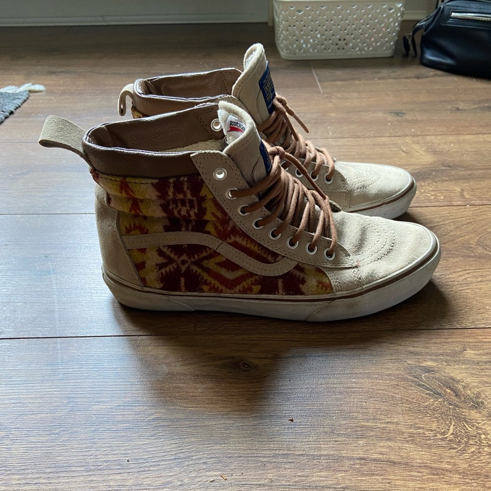 Vans old school high top Pendleton collab size 8 - Picture 5 of 5
